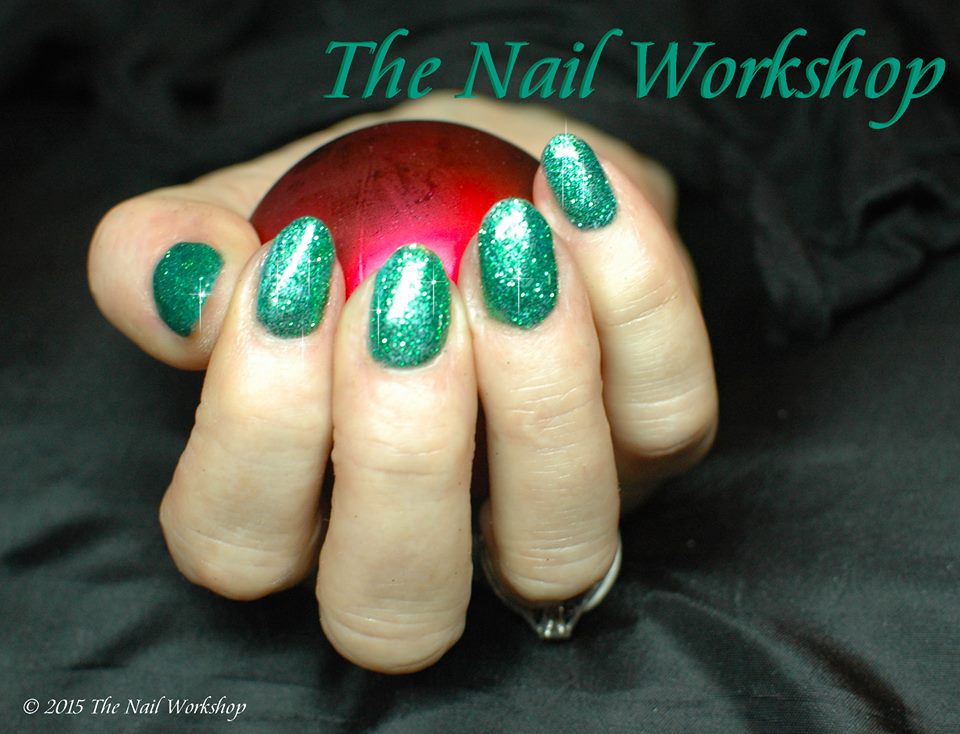 Gel II Deep Ocean and Green Glitter